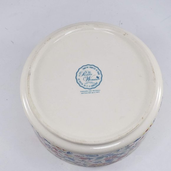 Pioneer Woman Mazie Round Bowl Ceramic Flower Floral 6" - Picture 6 of 7